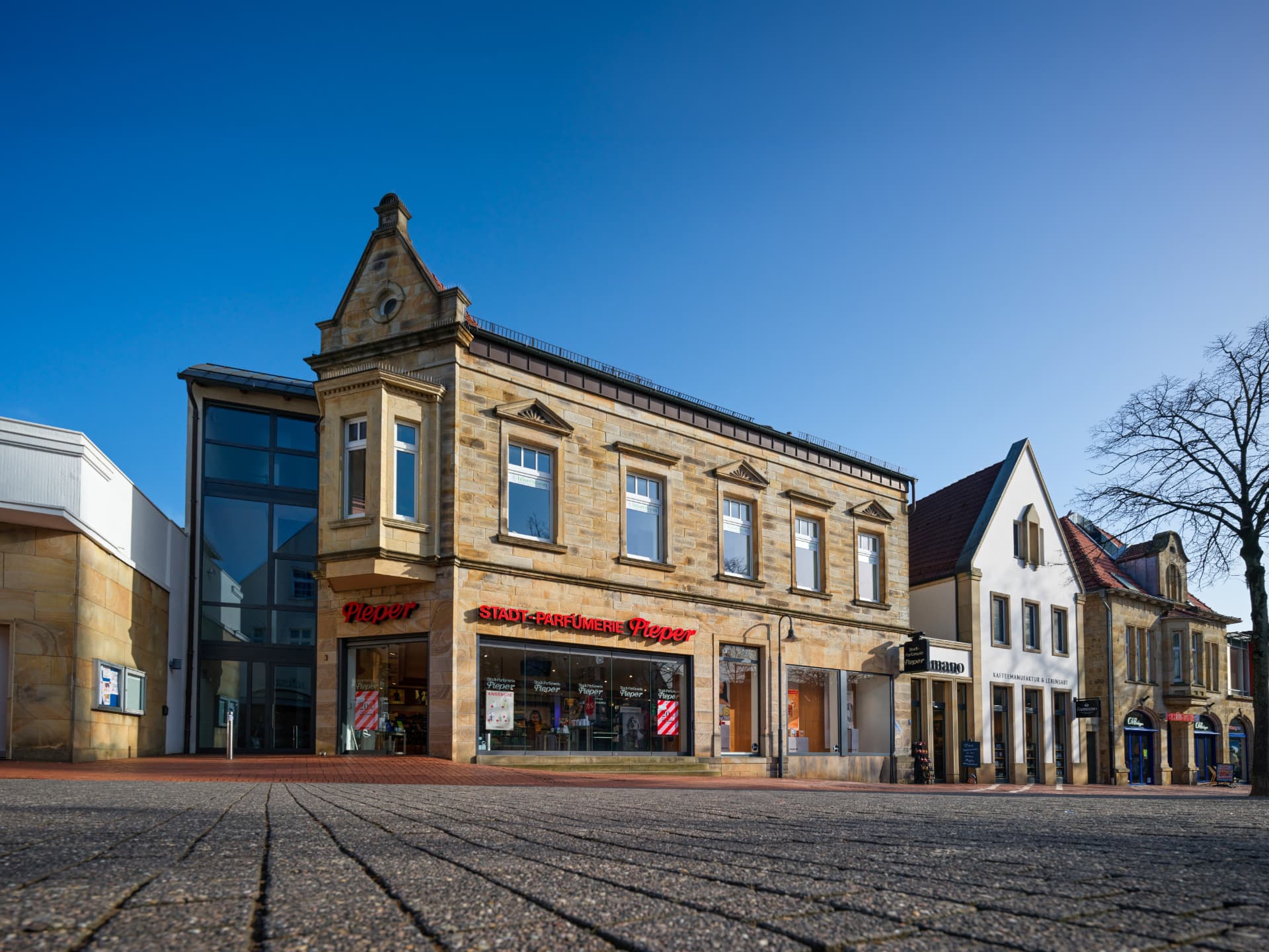 Eingangsbereich der Hövermann GmbH an der Marktstraße 3 in Ibbenbüren